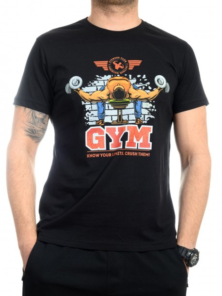 Tricou pentru fitness negru