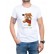 Tricou bărbătesc în alb Fight 1