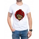 Tricou alb cu maimuță