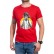 Tricou bărbătesc în roșu cu maimuță 1