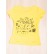 Tricou galben cu spatele spectaculos