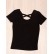 Tricou negru de dama cu decupat la spate